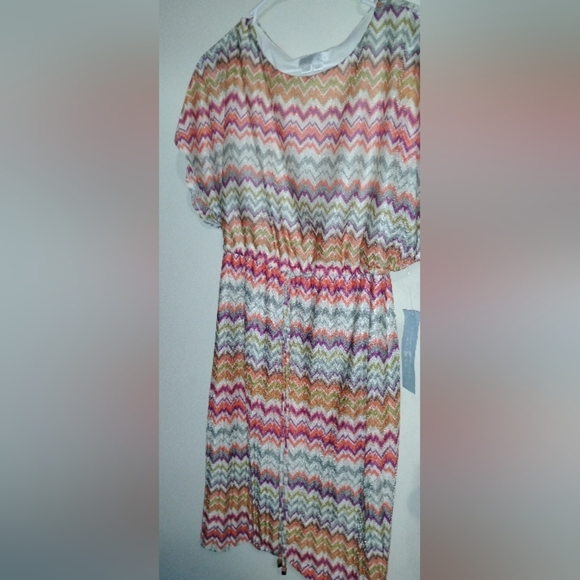 London Times Womens Dress 6P Petite Multicolor Lined Round Neck Pullover - Picture 1 of 13